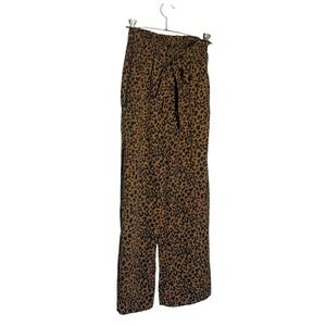 Sienna Sky‎ Leopard Print Wide-Leg Pants